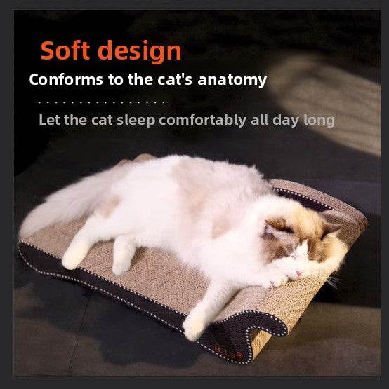 Big Cat Claw Board with soft design for comfortable cat lounging.