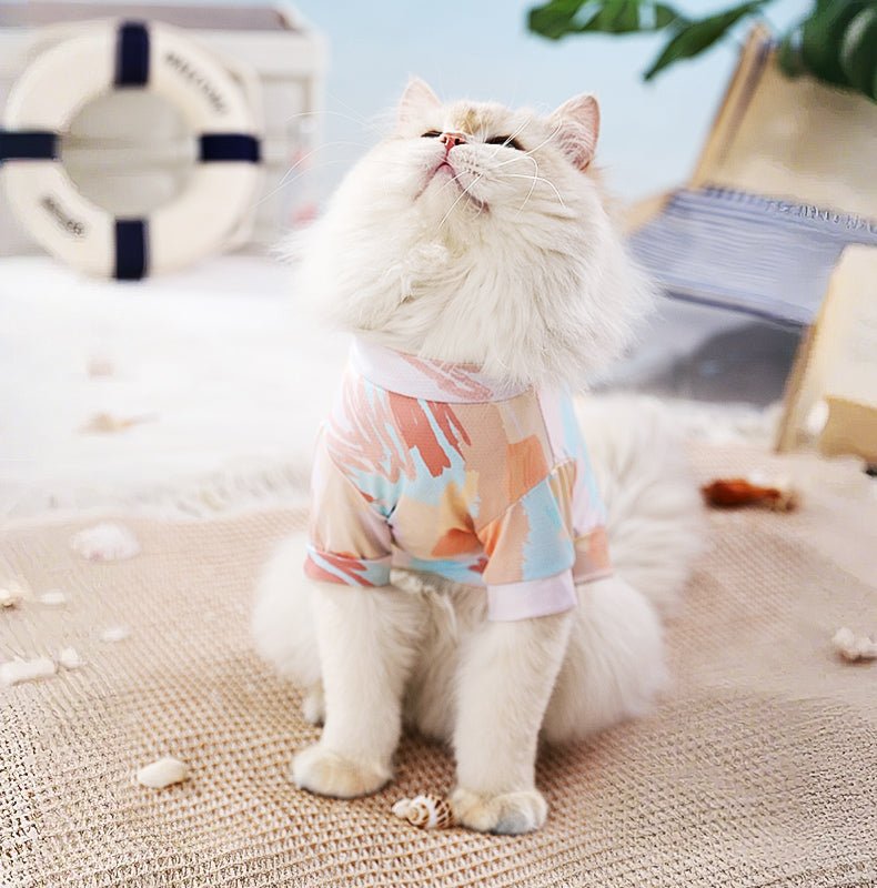 Hair Loss Free Cat Clothes Thin Vest for Kittens in Summer Style