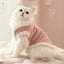 Cute white kitten wearing a cozy winter vest, perfect for Ragdoll and small cats, keeping them warm in fall and winter.