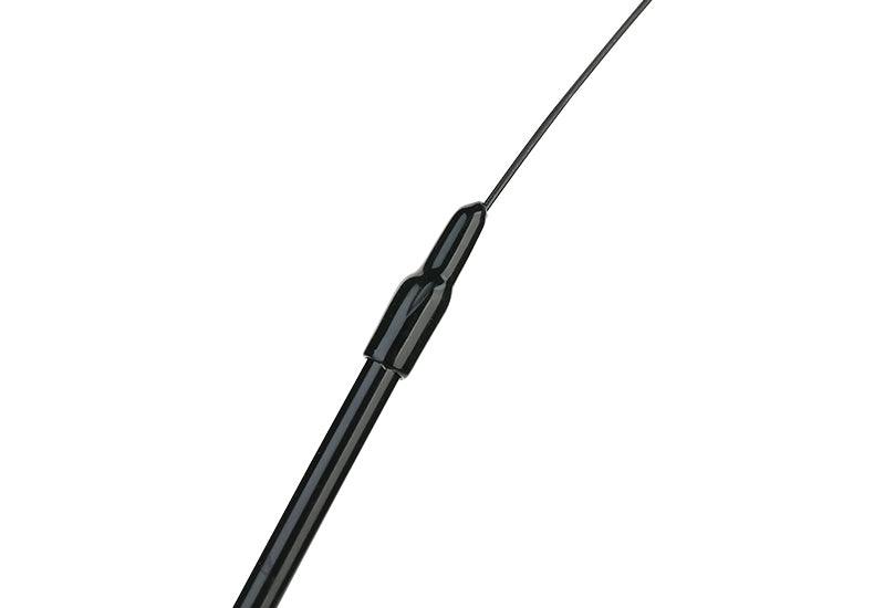 Steel wire cat toy teaser pole for kitten amusement.