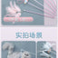Cat teaser wand toy with feathers and bells for self-amusement and pet play.