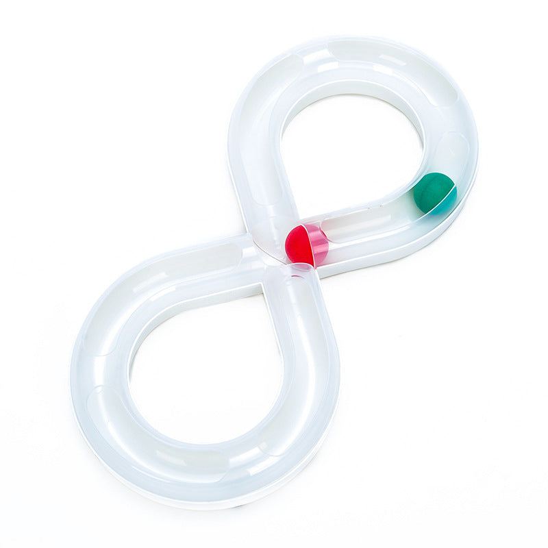 Interactive cat toy set featuring a spinning wheel, teaser wand, and exploration tunnel, ideal for kittens, British Shorthair, and Ragdoll cats.