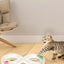 Interactive cat toy set with spinning wheel, teaser wand, and exploration tunnel for kittens.