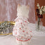 Vintage-style breathable summer pet cat dress with anti-shedding design.