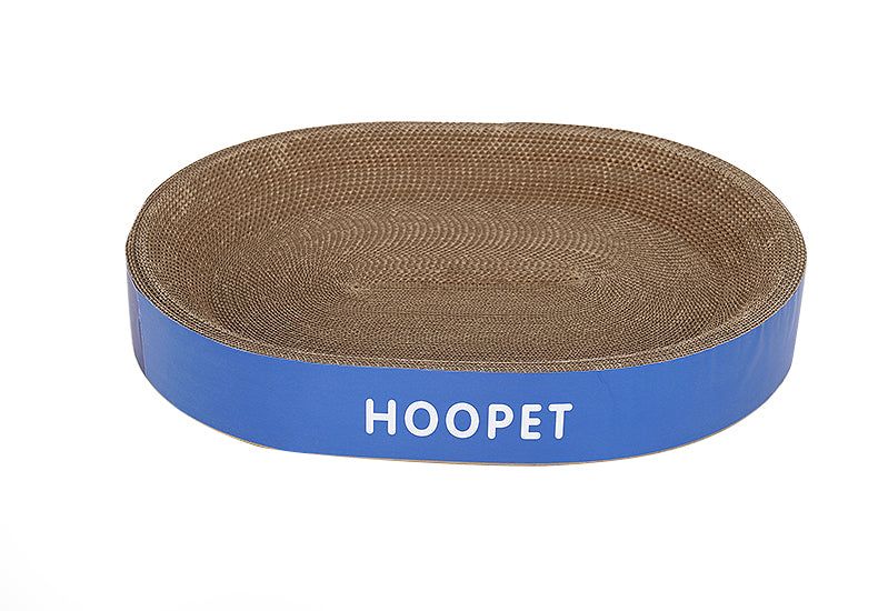 Durable cat scratch board bed, non-shedding, eco-friendly combo.