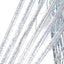 Close-up of a cat teaser wand with sparkling strips for pet play.