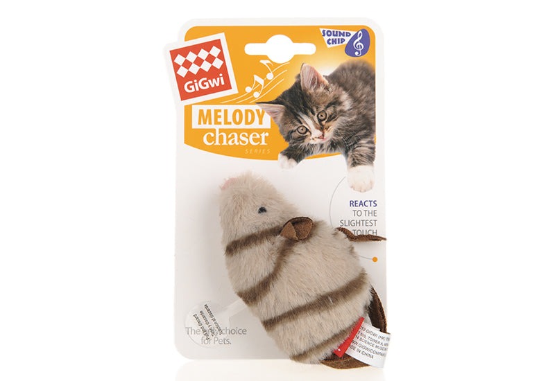 Juguete interactivo con plumas para gatos: estimulador electrónico masticable realista con forma de pájaro y ratón para el entretenimiento de los gatos.
